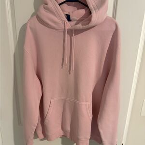 H&M Light Pink Hoodie Sweatshirt